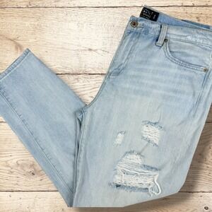 Lucky Brand Sienna Slim Boyfriend Distressed‎ Blue Jeans Size 10/30